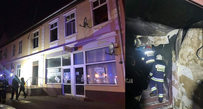 Pożar w kamienicy w Jastrowiu