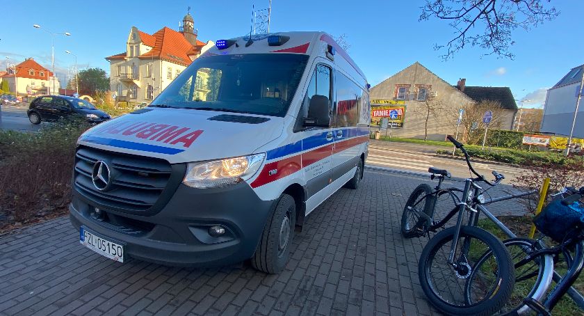Potrącenie rowerzysty na pasach w Złotowie