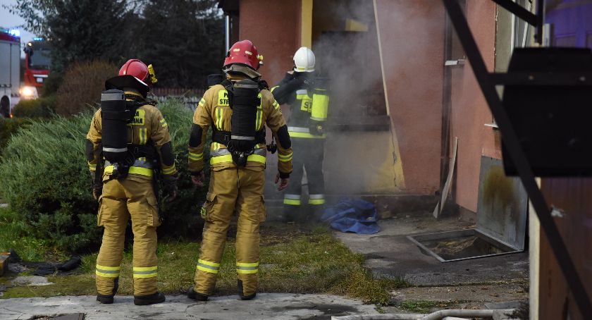 Pożar w piwnicy przy ul. Okrężnej