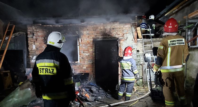 Pożar budynku gospodarczego w Tarnówce