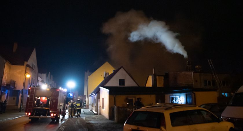 Pożar komina na ul. Garncarskiej w Złotowie