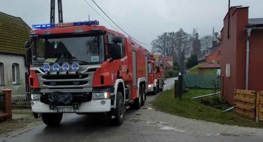 Pożar przewodu kominowego w Zakrzewie