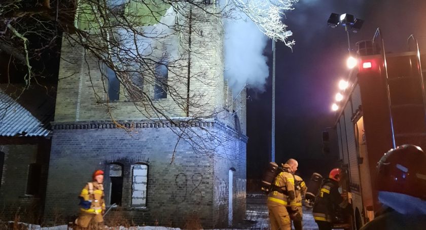 Kolejny pożar wieży kolejowej w Złotowie
