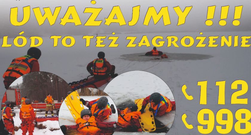 Zabawa na lodzie niesie niebezpieczeństwo