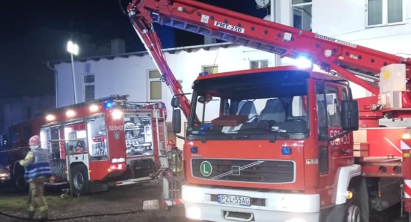 Pożar przewodu kominowego w Jastrowiu
