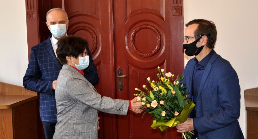 Kwiaty i życzenia dla Wiesława Fidurskiego