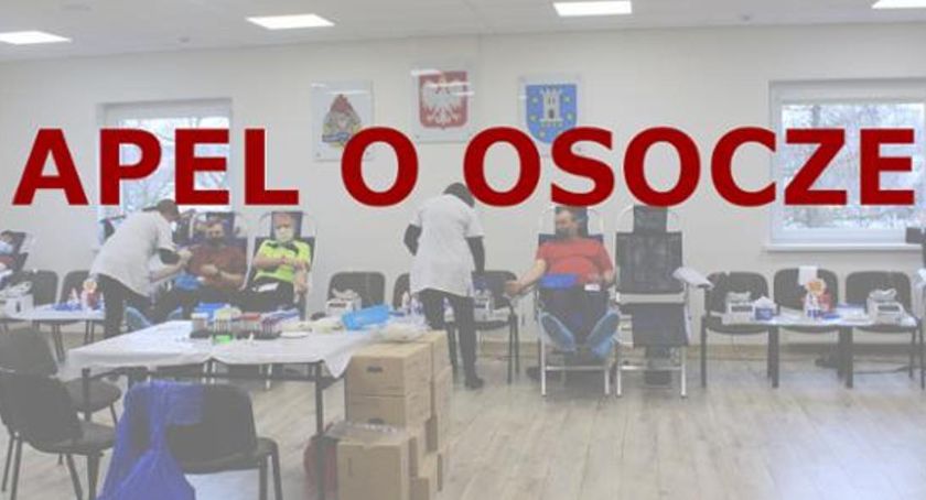 Potrzebne osocze dla strażaków