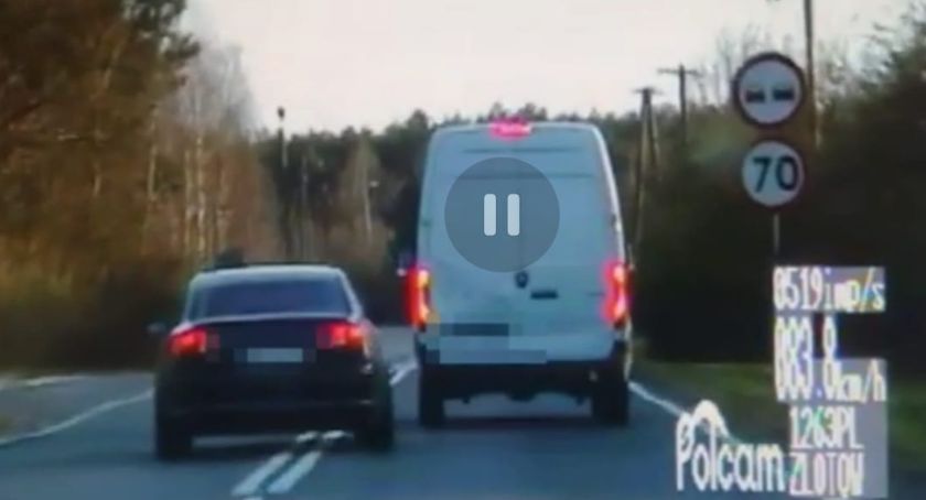 Ukarany wysokim mandatem za niebezpieczny manewr