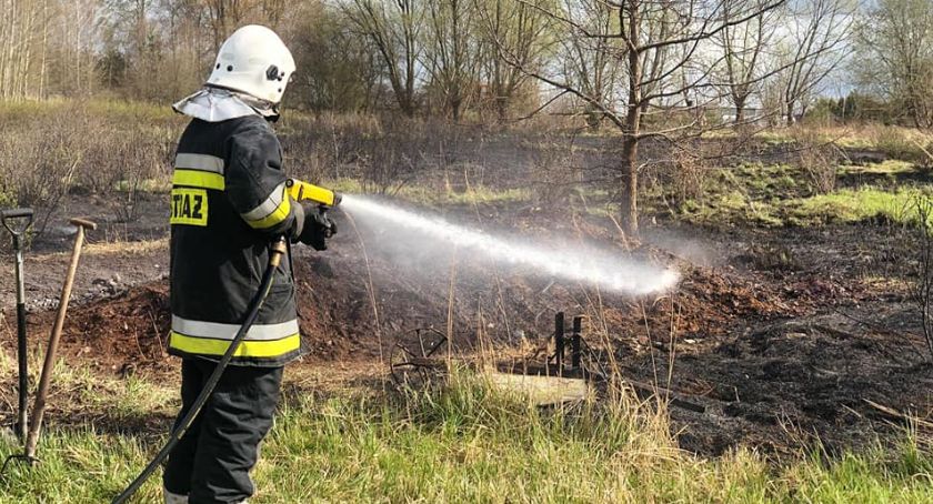 Pożar traw w Tarnówce