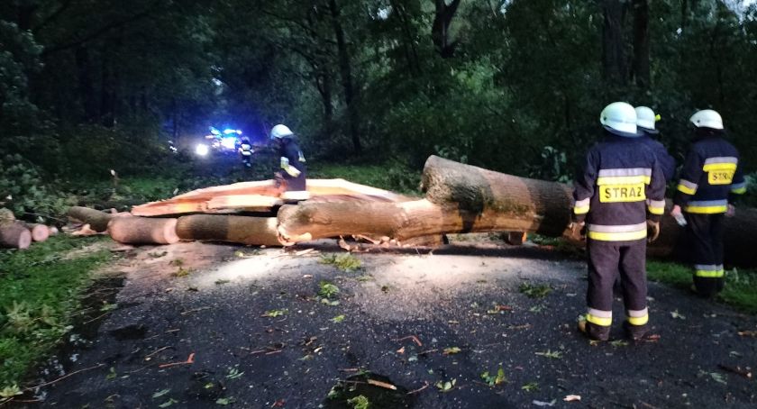 Akcje strażaków podczas nawałnic