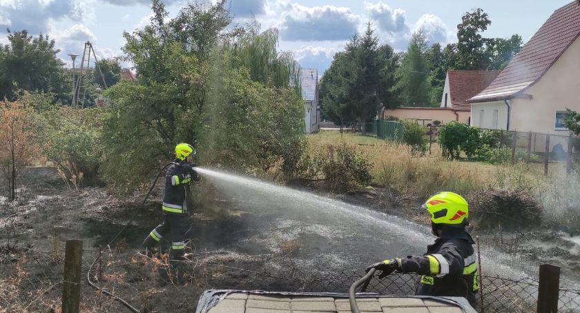 Pożar nieużytków w Jastrowiu