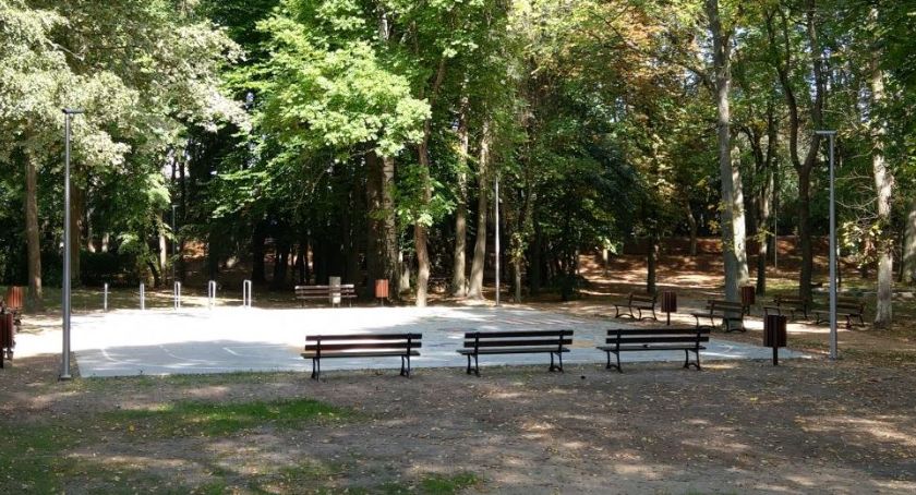 Park Miejski w Krajence po przebudowie
