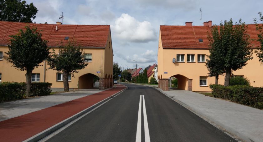 Ulica ks. A. Januszewskiego w Krajence po przebudowie.