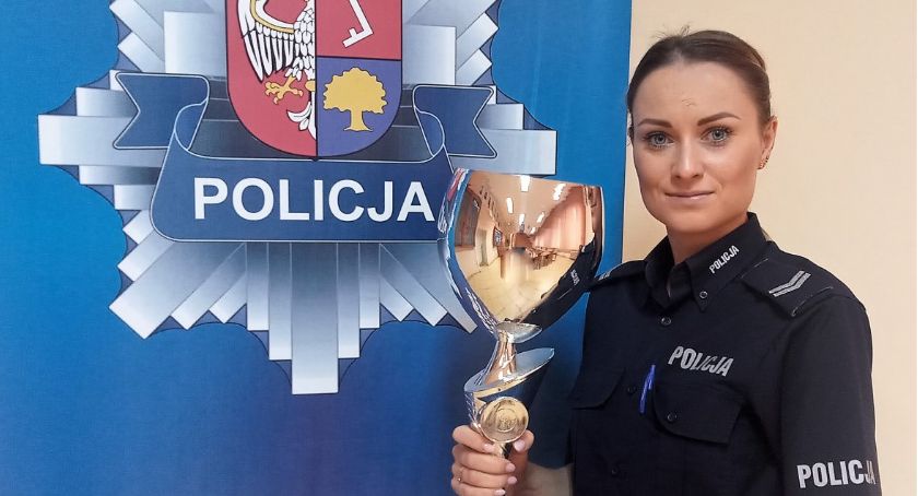 Złotowska policjantka Monika Kapera na podium
