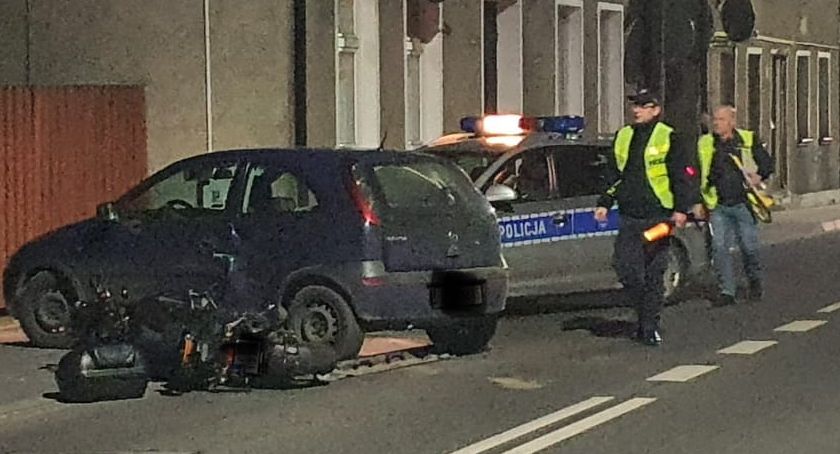Motocyklistka sprawcą kolizji w Krajence