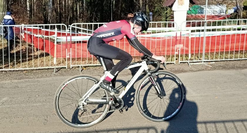 Nadia Macios na starcie Super Pucharu Polski w kolarstwie przełajowym