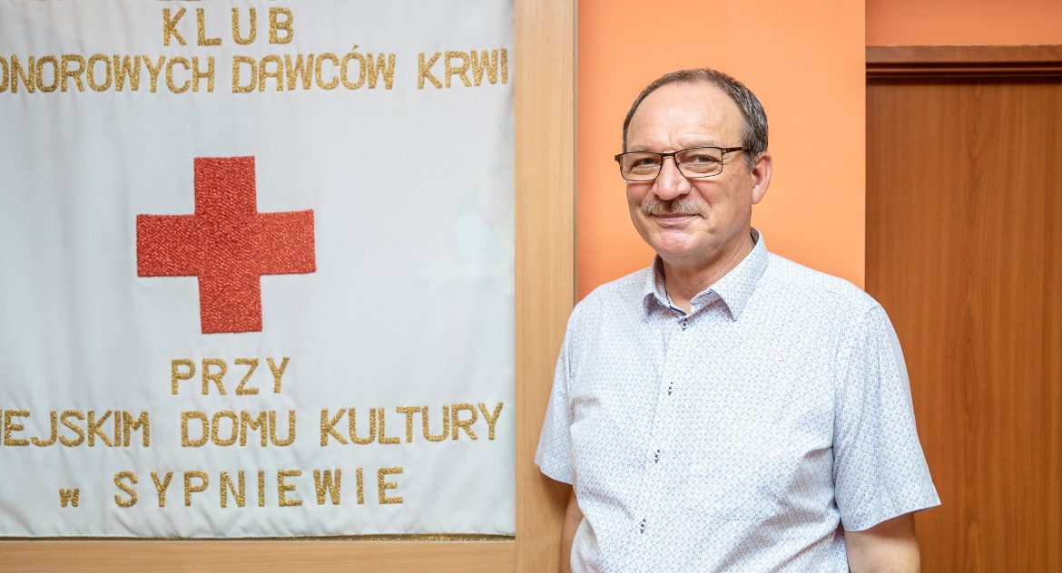 Edward Grzelak oddał 70 litrów siebie
