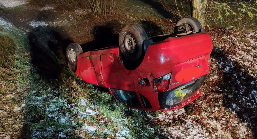 Pierwszy śnieg i pierwsze kolizje na drogach powiatu złotowskiego