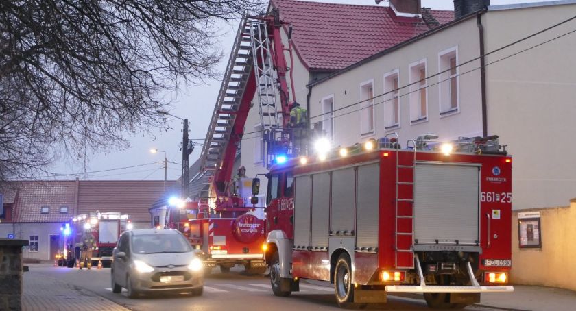 Pożar komina w Zakrzewie