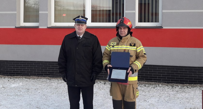 Podziękowania dla złotowskiego strażaka