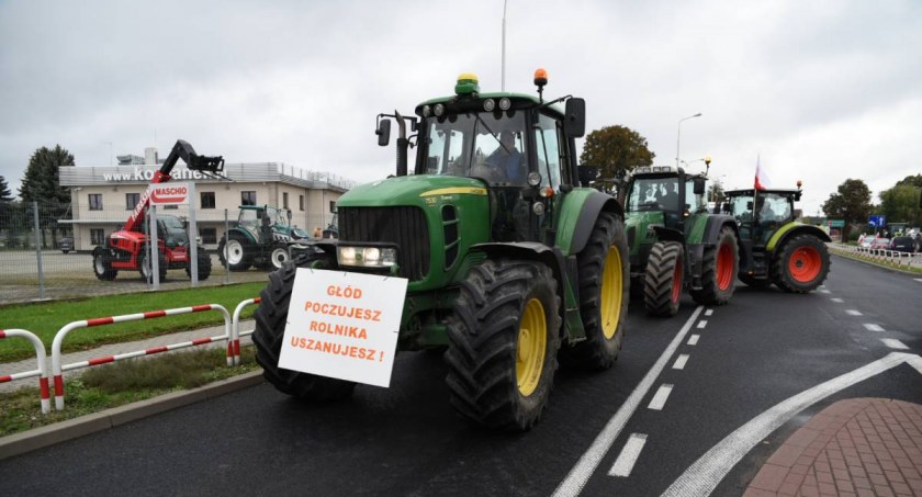 Protest rolników na krajówce w Jastrowiu!