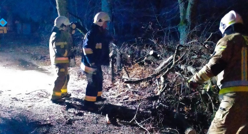 Nocne interwencje strażaków