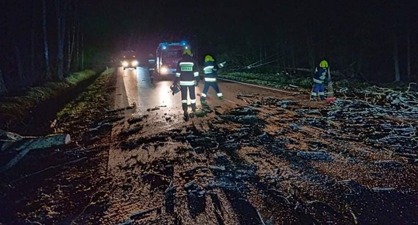Wiatr swoje, a strażacy swoje