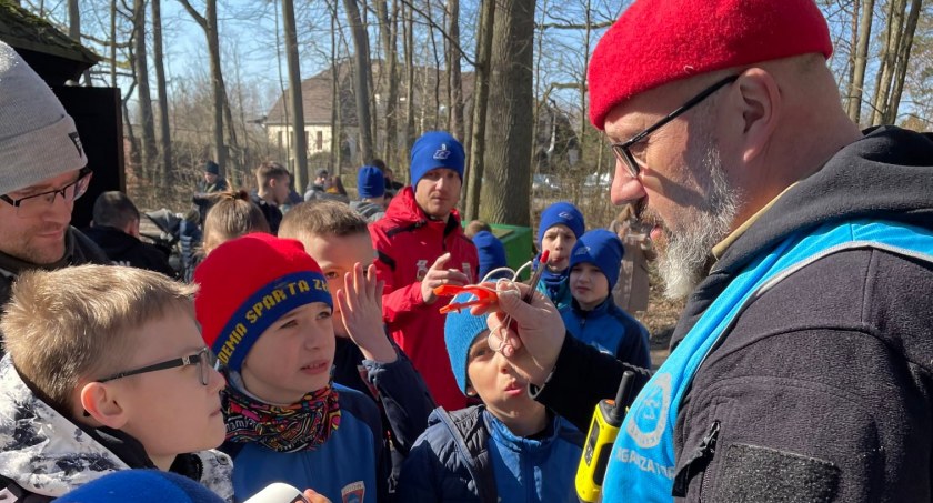 Ukraińscy goście na wycieczce z tubylcem
