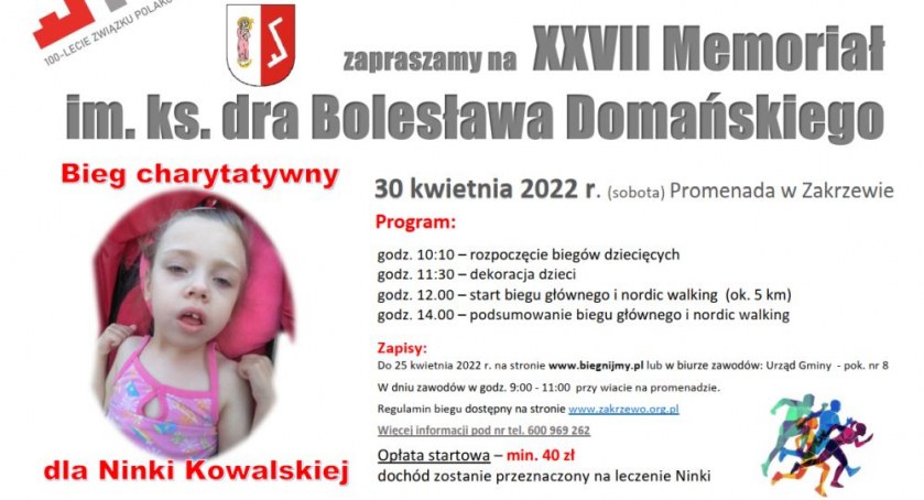 Charytatywny Bieg dla Ninki Kowalskiej