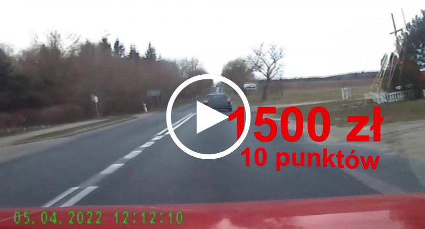 Dotkliwa kara za wyprzedzanie przed przejściem dla pieszych 