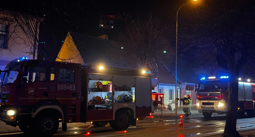Pożar komina w Złotowie
