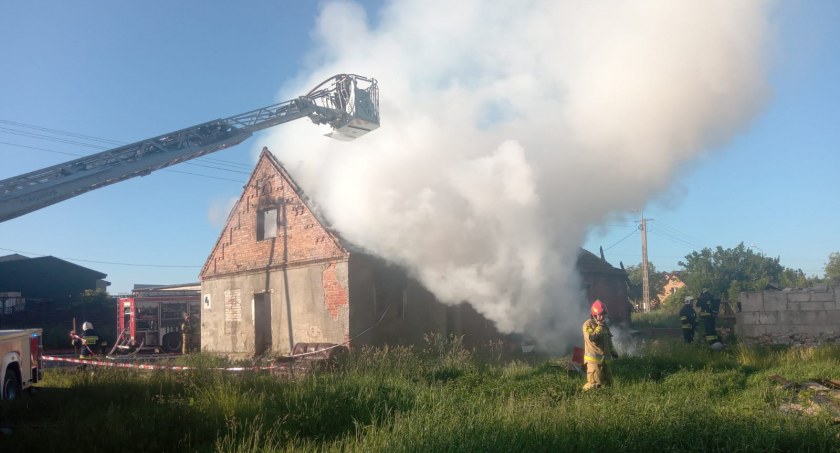 Pożar budynku mieszkalnego w Zalesiu
