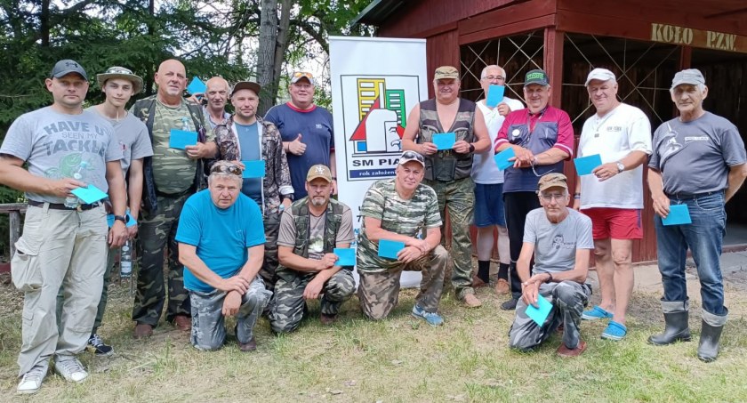 Piast z Sandaczem na rybach w Śmiardowie 