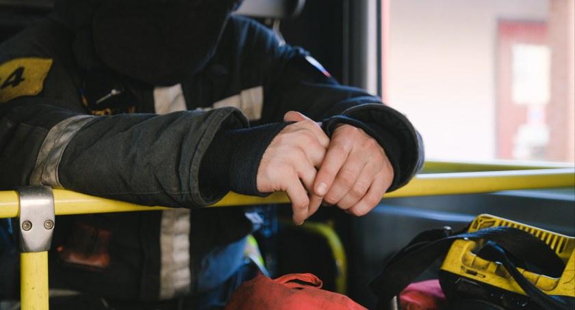 Mężczyzna podpalił się przed sklepem