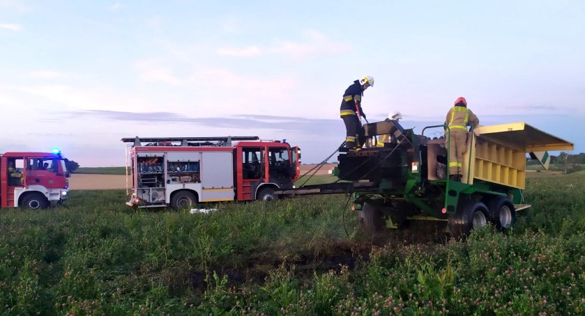 Pożar prasy rolniczej w Nowym Dworze