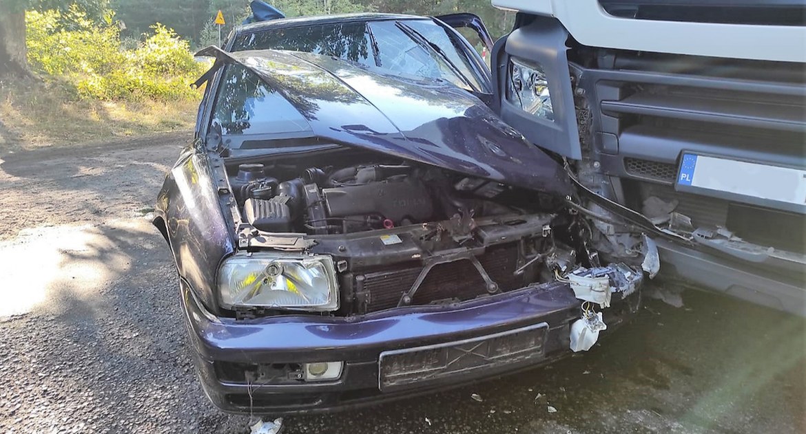 Wypadek w pobliżu Kujana