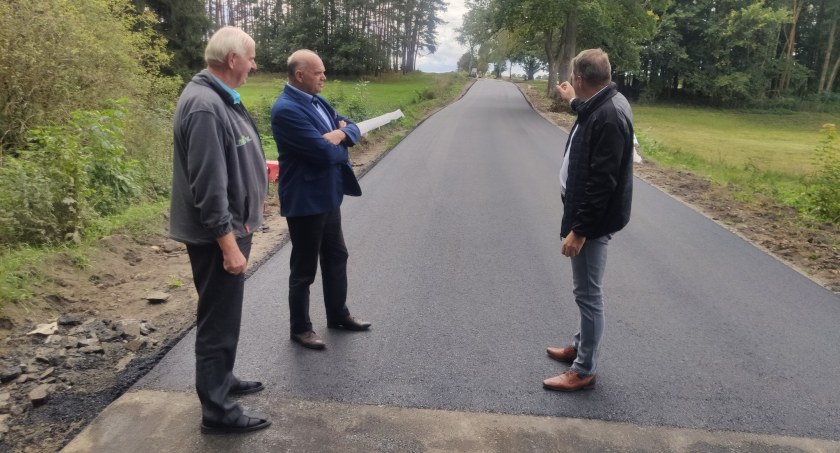 Sprawdzili postęp prac na drodze
