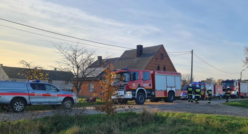 Pożar budynku mieszkalnego w Lipce