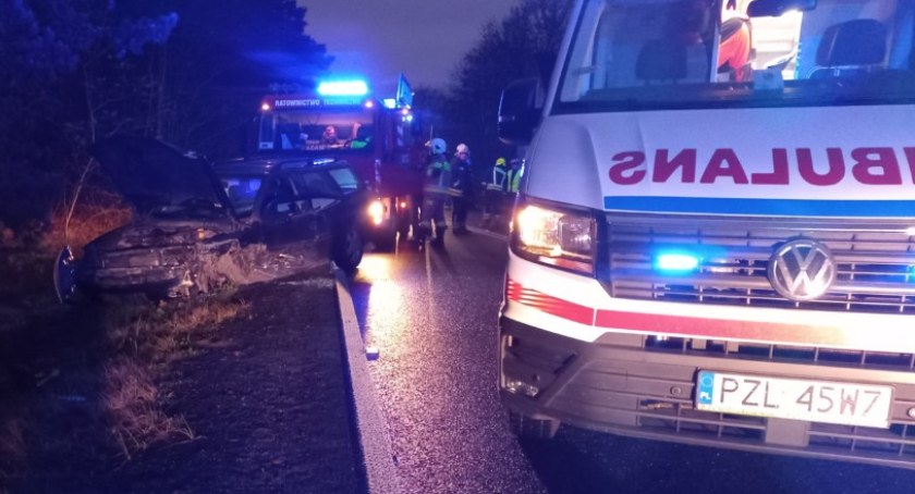 Wypadek na DK-11 w Okonku