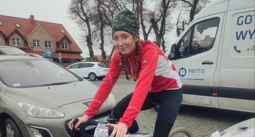 Nadia Macios na podium Stevens Cyclocross Cup 