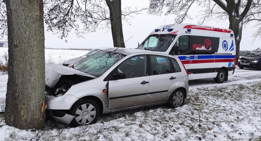 Kolizje na trasie Złotów - Święta i Złotów - Nowy Dwór