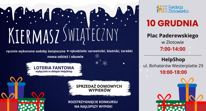 Kiermasz świąteczny w Złotowie