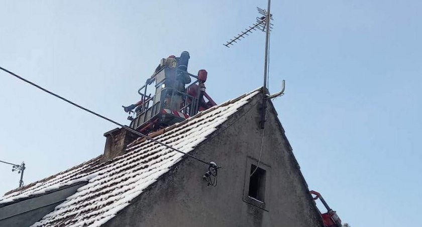 Pożar przewodu kominowego w Jastrowiu 