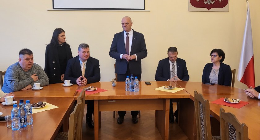 Spotkanie władz powiatu ze starostą partnerskiego powiatu z Ukrainy