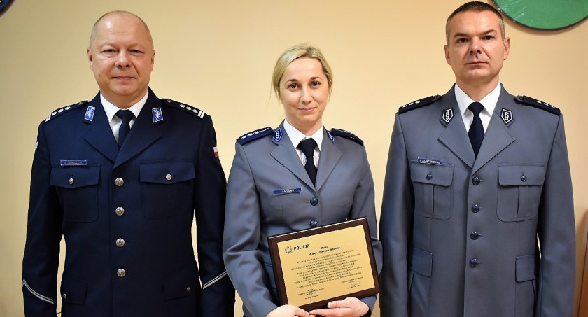 Spotkanie wigilijne złotowskich policjantów
