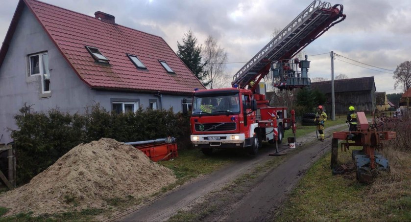 Pożar komina w Nadarzycach