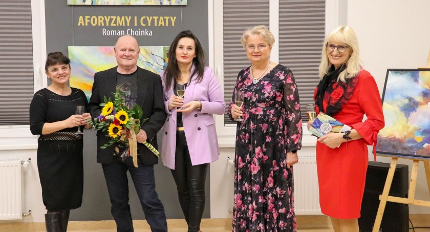 Wernisaż wystawy malarstwa Romana Choinki w Złotowie