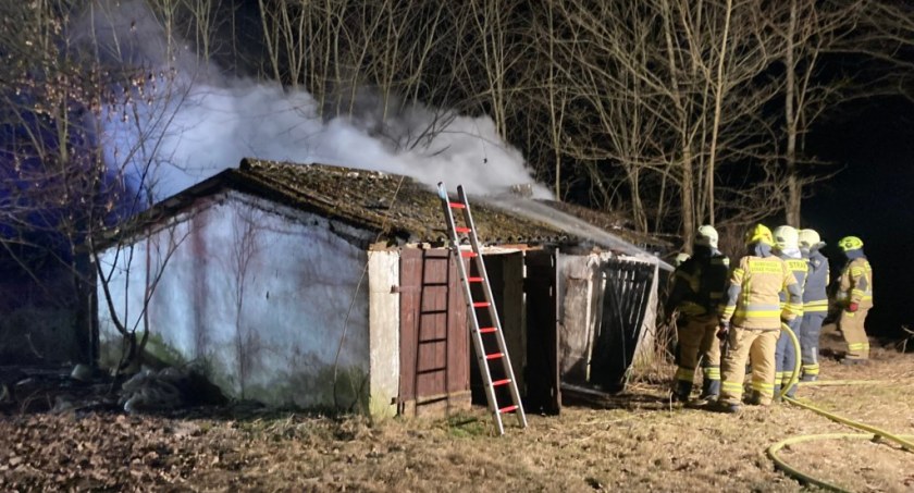 Pożar budynku w Lubnicy