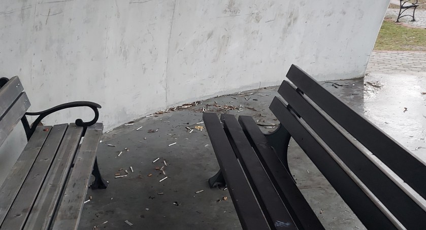 Parkowa muszla obrzydliwym miejscem