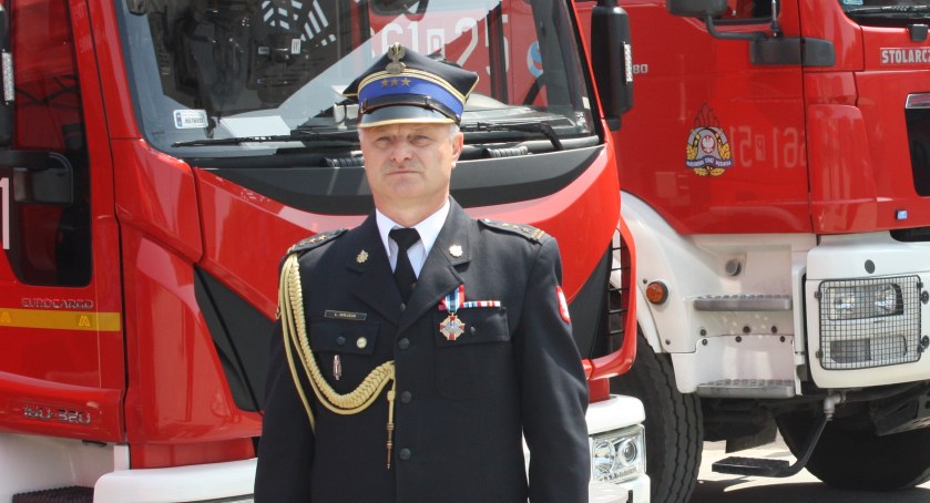 Pożegnanie komendanta Państwowej Straży Pożarnej w Złotowie